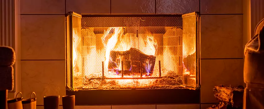 Mendota Hearth Landscape Fireplace Installation in Lansdale, Pennsylvania
